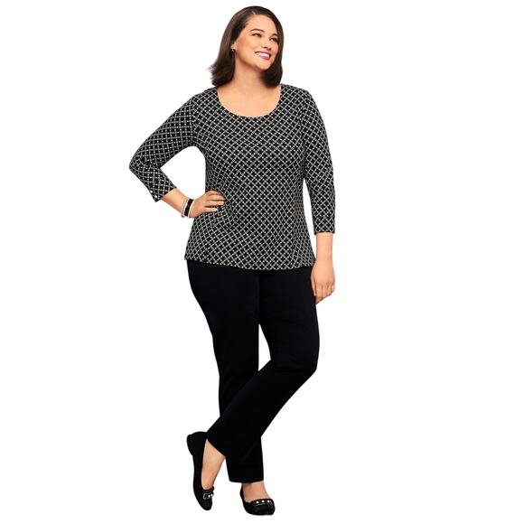 16P 16 P Refined Bi-Stretch Tailored Straight-Leg NWOT black career causal work - Picture 3 of 10